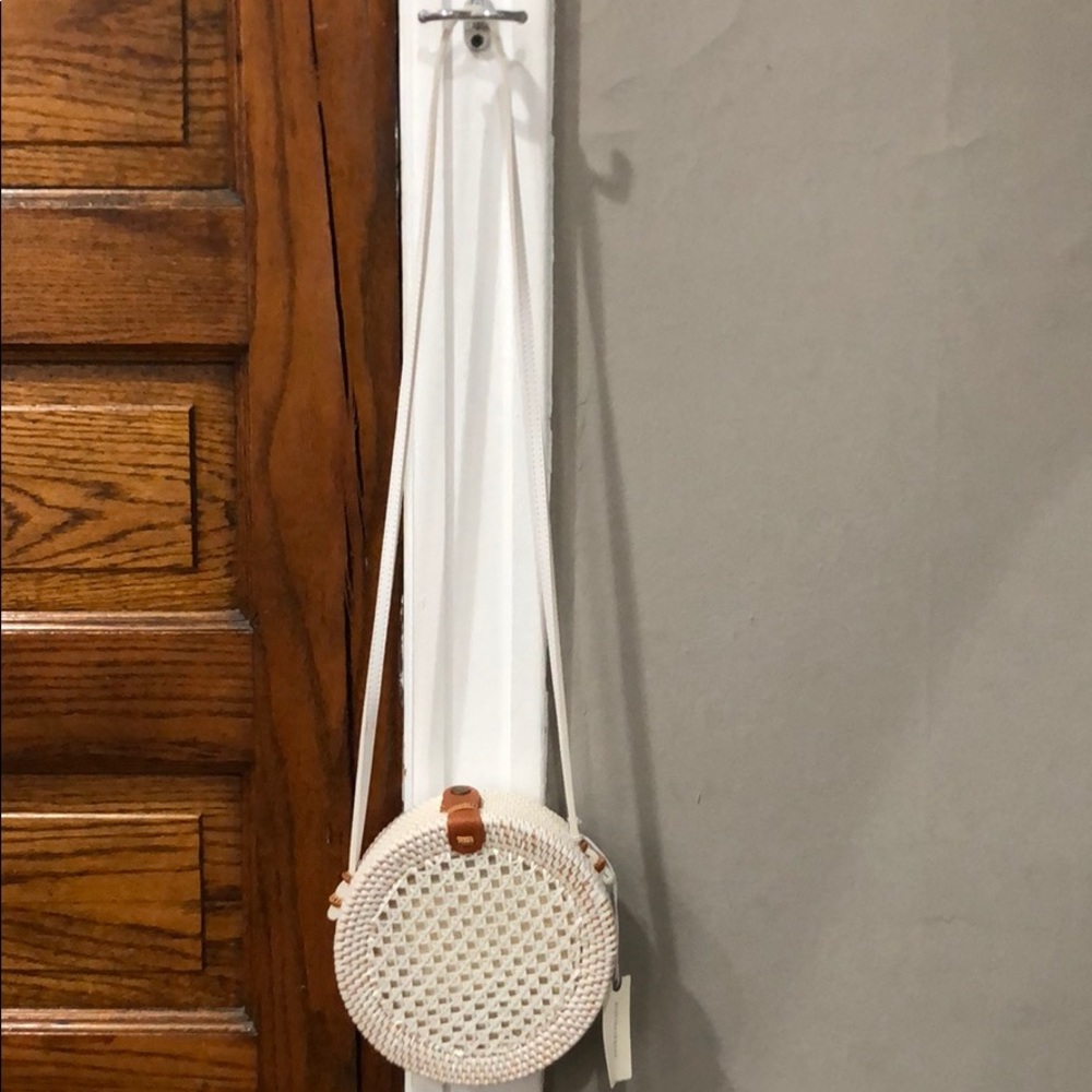 Anthropologie Round crochet bag
